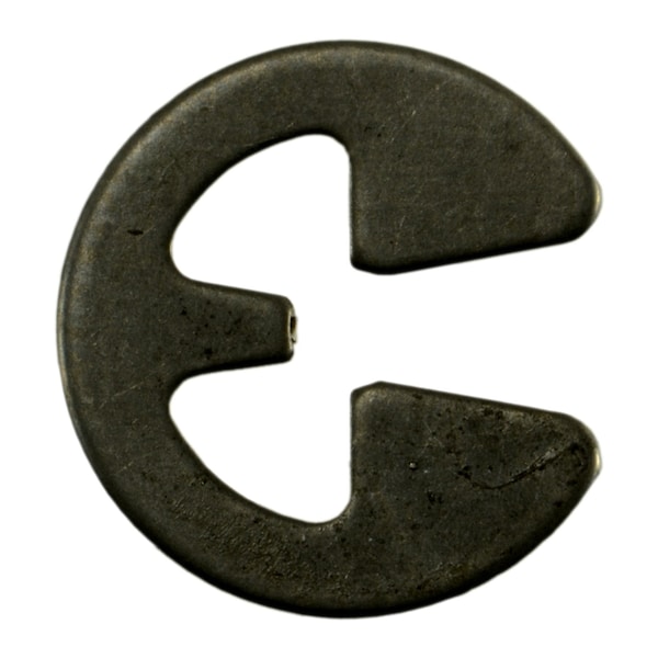 Midwest Fastener External-E E-Clip, Steel Black Phosphate Finish, 7/64 in Shaft Dia, 20 PK 70683 - main